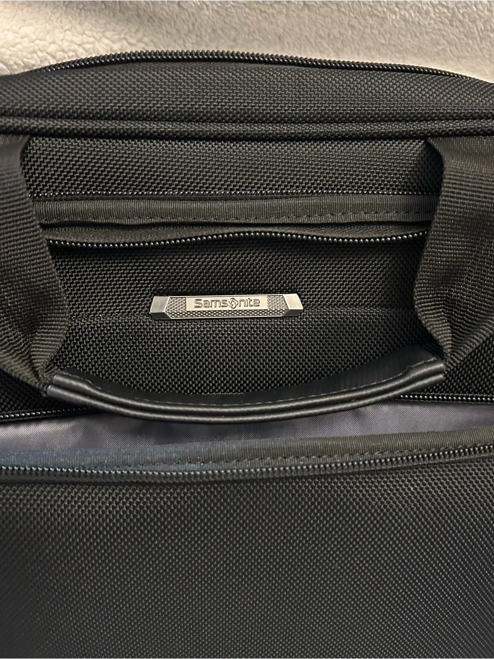 Samsonite Black Men's Laptop Briefcase with Front Organizer